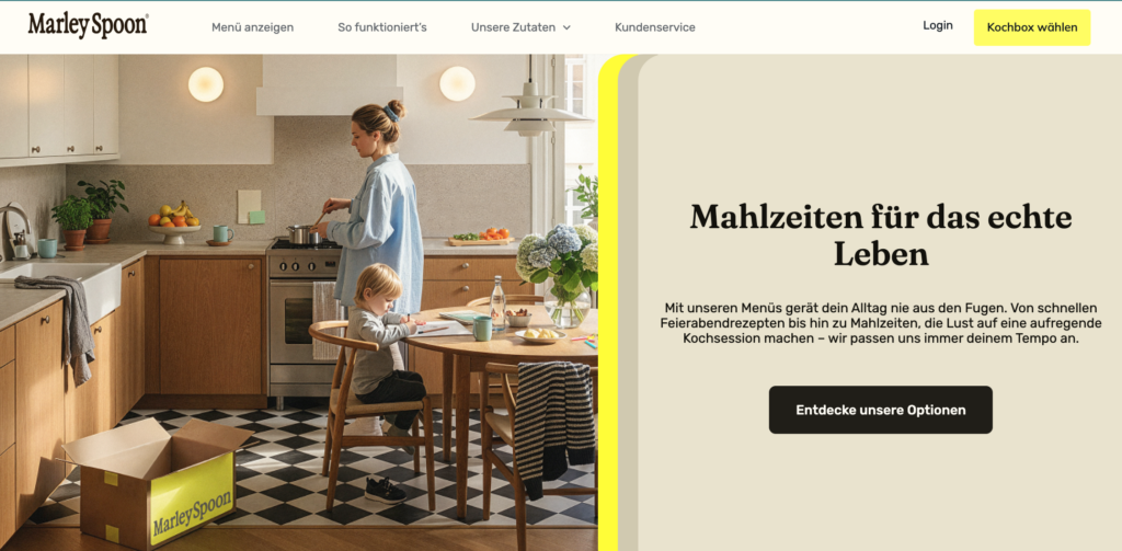 Marley Spoon Website