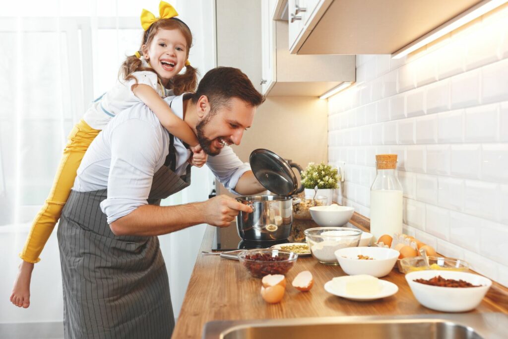 kochen mit kindern vater