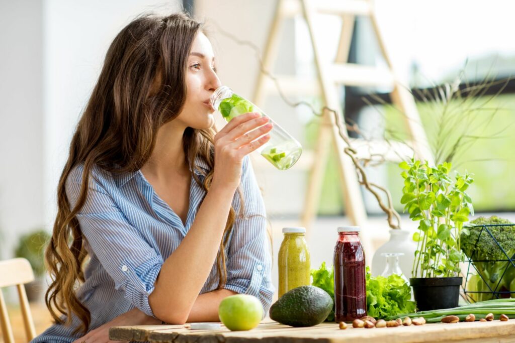 gesunde Ernährung: Wasser trinken